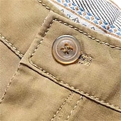 preiswerte Arbeitsshorts-Herren Schicke Shorts Arbeitsshorts Kurze Golfhosen Tasche Einfach Komfort Atmungsaktiv Knielang Outdoor Geschäft Sport Lässig Schwarz Khaki