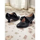 billige Mor til bruden/groom-vintage hvite snørehæler for kvinner – viktoriansk-inspirerte bryllupssko fra 1920-tallet med elegant blondesløyfe for bruder og formelle arrangementer