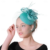 preiswerte Hochzeit Kopfschmuck-Kopfstück Sinamay Hochzeit Abendgesellschaft Elegant Hochzeit Mit Unifarbe Kopfschmuck Kopfbedeckung