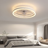 olcso Tompítható mennyezeti lámpák-50 cm Tompítható Mennyezeti ventilátor Fém Akril Modern Skandináv stílus 220-240 V