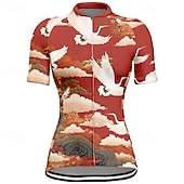 olcso Női trikók-Női Biciklis ruházat Állat Virág Rövid ujjú Kerékpár Póló Dzsörzé 3 hátsó zsebbel Hegyi biciklizés Gyors szárítás Anatómiai tervezés Bélfonalszövet Légáteresztő Sport Fekete Piros Tengerészkék Ruházat
