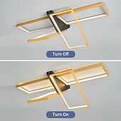 cheap Flush Mounts &amp; Semi Flush Mounts-Modern Ceiling Light LED Dimmable Stereo 2 Head 4 Head Square Ceiling Light with Remote Contr Living Rooms Dining Rooms  AC110V AC220V