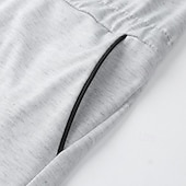 abordables Ensembles de t-shirts basiques pour hommes-Homme Body Débardeur à capuche et short Sans manches Fermeture éclair Été Uni Sexy Occasionnel Une pièce À capuche Vacances Vert Armée Noir Gris T-shirt haut de gamme pour homme