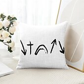 billige Ferieputetrekk-Påsk Jesus Dekorative Kasteputer Deksel 1PC Myk Firkantet Sofapute Trekk Putevar Soverom Stue Sofa Stol Svart Blå