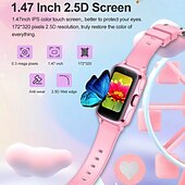 cheap Smartwatch-696 D37 Smart Watch 1.47 inch Smartwatch Fitness Running Watch Bluetooth ECG+PPG Pedometer Call Reminder Compatible with Android iOS Women Men Hands-Free Calls Message Reminder IP 67 44mm Watch Case