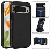 זול תיק טלפון אחר-טלפון מגן עבור גוגל Pixel 9 Pro Pixel 9 Pro XL Pixel 8 Pro Pixel 8 פיקסל 9 כיסוי אחורי עם מעמד מגנטי חריץ לכרטיס רטרו TPU עור PU