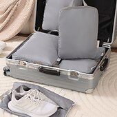 economico deposito bagagli e viaggi-set di cubi di compressione per l&#039;imballaggio di bagagli da viaggio e salvaspazio per l&#039;organizzazione di vestiti, scarpe, biancheria intima e accessori