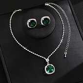 ieftine Seturi de Bijuterii-Seturi de bijuterii de mireasă 2 Diamante Artificiale 1 Colier Cercei Pentru femei Elegant Clasic Dulce Încântător Clasic Picătură Fluture Set de bijuterii Pentru Nuntă Cadou Zilnic