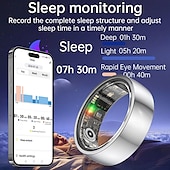 Χαμηλού Κόστους Smartwatch-Νέο Έξυπνο Δαχτυλίδι Παρακολούθηση Καρδιακού Ρυθμού Ύπνου Άσκηση Μέτρηση Βημάτων Απομακρυσμένη Φροντίδα