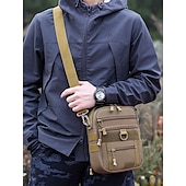 cheap Men&#039;s Bags-Men&#039;s Multifunctional Digital Camouflage Shoulder Bag with Multiple Pockets - Tactical Style for Outdoor Enthusiasts Hiking, Traveling and Daily Use White Black Green