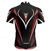 abordables Maillots pour hommes-Homme Maillot Velo Cyclisme Manche Courte Cyclisme Tee-shirt Maillot avec 3 poches arrière VTT Vélo tout terrain Respirable Séchage rapide Conception anatomique Mèche Jaune Rouge Bleu Des sports