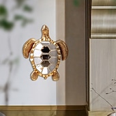 tanie rzeźby ścienne-lustrzana mozaika z żywicy, dekoracja ścienna w kształcie żółwia – kreatywna, inspirowana zwierzętami, wisząca dekoracja do domu, na imprezę lub do akwarium – wyjątkowy prezent dla miłośników żółwi