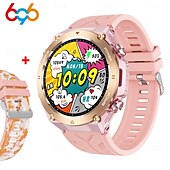 abordables Montres connectées-696 KC82 Montre intelligente 1.45 pouce Smartwatch Montre Connectée Bluetooth ECG + PPG Podomètre Rappel d&#039;Appel Compatible avec Android iOS Femme Hommes Mode Mains-Libres Rappel de Message IP 67