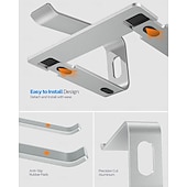 economico Stand e pad di raffreddamento-supporto per laptop supporto ergonomico per computer portatile in alluminio supporto per laptop staccabile supporto per notebook