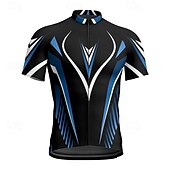 abordables Maillots pour hommes-Homme Maillot Velo Cyclisme Manche Courte Cyclisme Tee-shirt Maillot avec 3 poches arrière VTT Vélo tout terrain Respirable Séchage rapide Conception anatomique Mèche Jaune Rouge Bleu Des sports