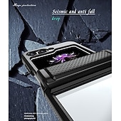 Недорогие Чехлы для Samsung-телефон Кейс для Назначение SSamsung Galaxy Z-флип 6 Z Flip 5 Кейс на заднюю панель Защита от удара Ретро ТПУ ПК