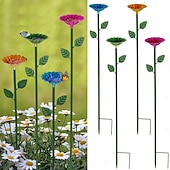 baratos observação de pássaros e vida selvagem no quintal-4 pacotes de alimentador de pássaros ao ar livre decoração de jardim de ferro rústico, abelha &amp;alimentadores de pássaros de borboletas, tigelas de ferro fundido para alimentação de pássaros selvagens,