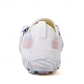 preiswerte Sneaker für Herren-Barfuß-Wasserschuhe für Herren – weiß und orange, schnelltrocknend, verstellbarer Klettverschluss – ideal für Strand- und Wasseraktivitäten
