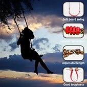 cheap Outdoor Activity-Adjustable Soft Swing Rope for Garden Outdoor Recreation and Fitness with EVA Soft Board Swing Chair