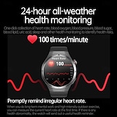 abordables Relojes inteligentes-696 ET456 Reloj inteligente 1.56 pulgada Smartwatch Reloj elegante Bluetooth ECG + PPG Podómetro Recordatorio de Llamadas Compatible con Android iOS Hombre Llamadas con Manos Libres Recordatorio de