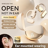 abordables Casques téléphoniques et professionnels-Casque de traduction IA - traduction sans fil en temps réel en 144 langues, suppression active du bruit, commandes tactiles, microphone à condensateur, chargement de type C pour les voyages d&#039;affaires