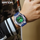 お買い得  デジタル腕時計-SANDA メンズ 戦術 ミリタリー ウォッチ Gスタイル 時計 男性用 スポーツ ウォッチ メンズ ブランド ラグジュアリー アナログ ショック 防水 50m クォーツ 腕時計