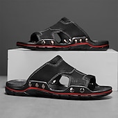 abordables Sandalias casuales-Sandalias de exterior sin cordones para hombre con diseño ergonómico: ideales para playa, deportes al aire libre y uso informal.