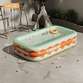 billiga Pooler, Bubbelbad &amp; Förnödenheter-uppblåsbara pooler i full storlek, bärbar uppblåsbar pool, uppblåsbar pool, hopfällbara uppblåsbara pooler, perfekta vattenaktiviteter för inomhus och utomhus sommarsäsong