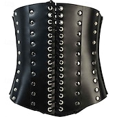olcso Felsők-Retró Punk és gótika Középkori Mell alatti fűző Férfi Farsang Álarcos mulatság Farsang Teljesítmény Álarcos mulatság Felnőttek Fűző Minden évszak