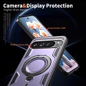 お買い得  その他のスマホケース-電話 ケース 用途 グーグル ピクセル9プロ ピクセル9プロXL ピクセル9 バックカバー スタンド付き 磁石バックル ワイヤレス充電をサポート レトロ風 TPU PC