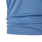 ieftine Polo clasic pentru bărbați-Pulover polo tricotat pentru bărbați, din amestec de mătase și bumbac, stil business casual, cu rever, mânecă scurtă, formal, cu fermoar, în blocuri de culori, vară, negru, albastru, gri