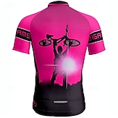 cheap Men&#039;s Jerseys-Men&#039;s Cycling Jersey Short Sleeve Bike Tee Tshirt Jersey with 3 Rear Pockets Mountain Bike MTB Breathable Quick Dry Anatomic Design Wicking Wine Red Yellow Red Sports Clothing Apparel
