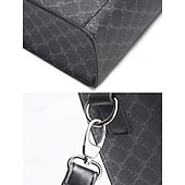 cheap Men&#039;s Bags-Men&#039;s Large Faux Leather Tote Bag – Stylish Business Shoulder Bag, Casual Work Handbag, Versatile Travel Shopper for Office &amp; Daily Use