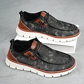 baratos Ténis para Homem-tênis masculino moderno slip-on, malha cinza com sola acolchoada, conforto leve para uso diário