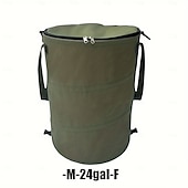 cheap Camping Accessories-Multi-Purpose Collapsible Trash Can, Waterproof and Durable, Ideal for Camping, Home, Yard, and Garden, Perfect for Toys, Clothes, and Leaf Storage