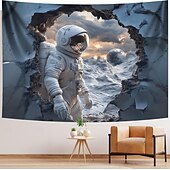 halpa Planeetta Kudelma-Planeetta Universumi Astronautti Riippuva Gobeliini Taide Suuri Gobeliini Seinäläjä Decor Valokuvatausta Peitto Verho Koti Makuhuone Olohuone Koriste