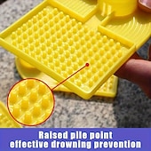 economico Supporto e Cura degli Animali-1 bottiglia di plastica per abbeveraggio delle api, mangiatoia per api, compatibile con bottiglia di acqua minerale da 30 mm, anti-annegamento, ampia area di alimentazione delle api