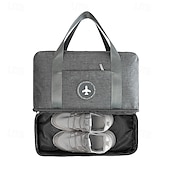 cheap Luggage &amp; Travel Storage-Weekender Bag Travel Duffel Bag with Shoe Compartment, Gym Bag with Wet Dry Separation for Women Men, Large Capacity Handheld Waterproof Travel Bag, Wet-Dry Separation for Beach and Gym