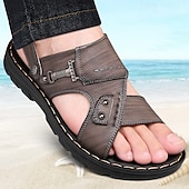 billiga Semester Sandaler-snygga sandaler för män med spänne och slitstark sula, lämpliga för sommarevenemang och dagligt bruk