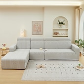 cheap Sofa Cover-Elastic Jacquard Fabric Sofa Cover Stretch Couch Cover Sectional L Shape Sofa Slipcover Corner Case for Living Room 1/2/3/4 Seat