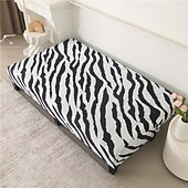billiga Futon soffa-jacquardtyg armlös bäddsoffa överdrag soffa nyår dekor överdrag stretchskydd elastiskt bänkskydd