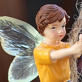 cheap Garden Sculptures&amp;Statues-Flower Fairy Resin, Swing Tire Swing Flower Fairy Resin, Fairy Figurines for Outdoor Garden Yard Lawn Supplies Home Decor