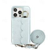 Недорогие Чехлы для iPhone-телефон Кейс для Назначение Айфон 15 Про Макс Плюс iPhone 14 13 12 11 Pro Max Plus Кейс на заднюю панель со стендом с ремешком Разъем для карты Ретро ТПУ Кожа PU