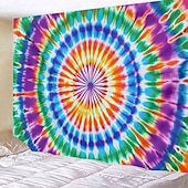cheap Mandala Tapestry-Mandala Bohemian Hanging Tapestry Tie Dye Wall Art Large Tapestry Mural Decor Photograph Backdrop Blanket Curtain Home Bedroom Living Room Decoration