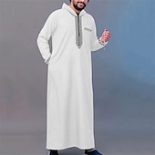 levne Župany-Pánské Společenské oblečení Noční košile Grafické tisky stylové Pohodlné Župany se střihem kimona Domů Denní Polyester Prodyšné Dlouhý rukáv Jaro Černá Bílá