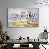cheap Animal Paintings-Animal oil painting handmade Abstract horse Oil Painting On Canvas hand painted Modern animla Oil Painting Hand Painted Large horse oil painting Wall Art animal painting For Home Decor