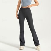 economico Leggings e collant da yoga-Per donna Pantaloni da yoga Leggings da yoga Controllo addominale Sollevamento glutei Vita Alta Yoga Allenamento in Palestra Pilates Collant Nero Blu Reale Grigio scuro Spandex Autunno Gli sport