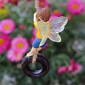 cheap Garden Sculptures&amp;Statues-Flower Fairy Resin, Swing Tire Swing Flower Fairy Resin, Fairy Figurines for Outdoor Garden Yard Lawn Supplies Home Decor