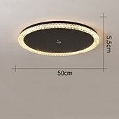 Χαμηλού Κόστους Φώτα Οροφής με Dimmer-50 cm Με ροοστάτη Φωτιστικά Οροφής Μέταλλο Ακρυλικό Μοντέρνα Σκανδιναβικό στυλ 220-240 V