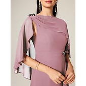economico Abiti da festa-Per donna Taglie Forti Abito Midi Set di vestiti Abito a trapezio Elegante Ospite di nozze Cocktail party Vestibilità regolare Semplice Senza Maniche Scollo a Barca Rosa polverosa Estate